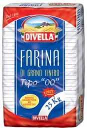 FARINA Kg. 25 TIPO 00 **FORTE** - DIVELLA - 17938