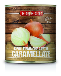 CIPOLLE BIANCHE CARAMELLATE IN AGRODOLCE GR.  800 - LATTA - 60785