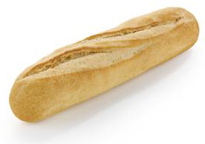 MEZZA BAGUETTE BIANCA GR. 135 X PZ. 50 - CM. 26 - PDÒ - PASTRIDOR - 91361