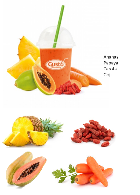 SMOOTHIES N. 08 GR. 150 X 15 - SUMMER VEG - ANANAS/PAPAYA/CAROTA/GOJI - 92708