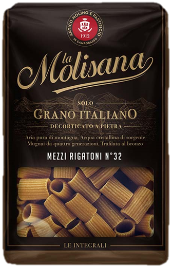 LA MOLISANA KG. 500 X PZ. 12 - MEZZI RIGATONI INTEGRALI N. 20 - 69635